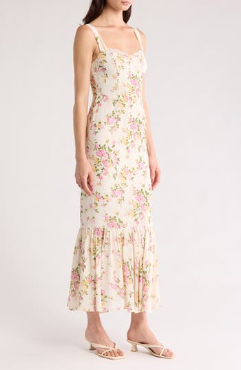 Irisa Floral Trumpet Dress