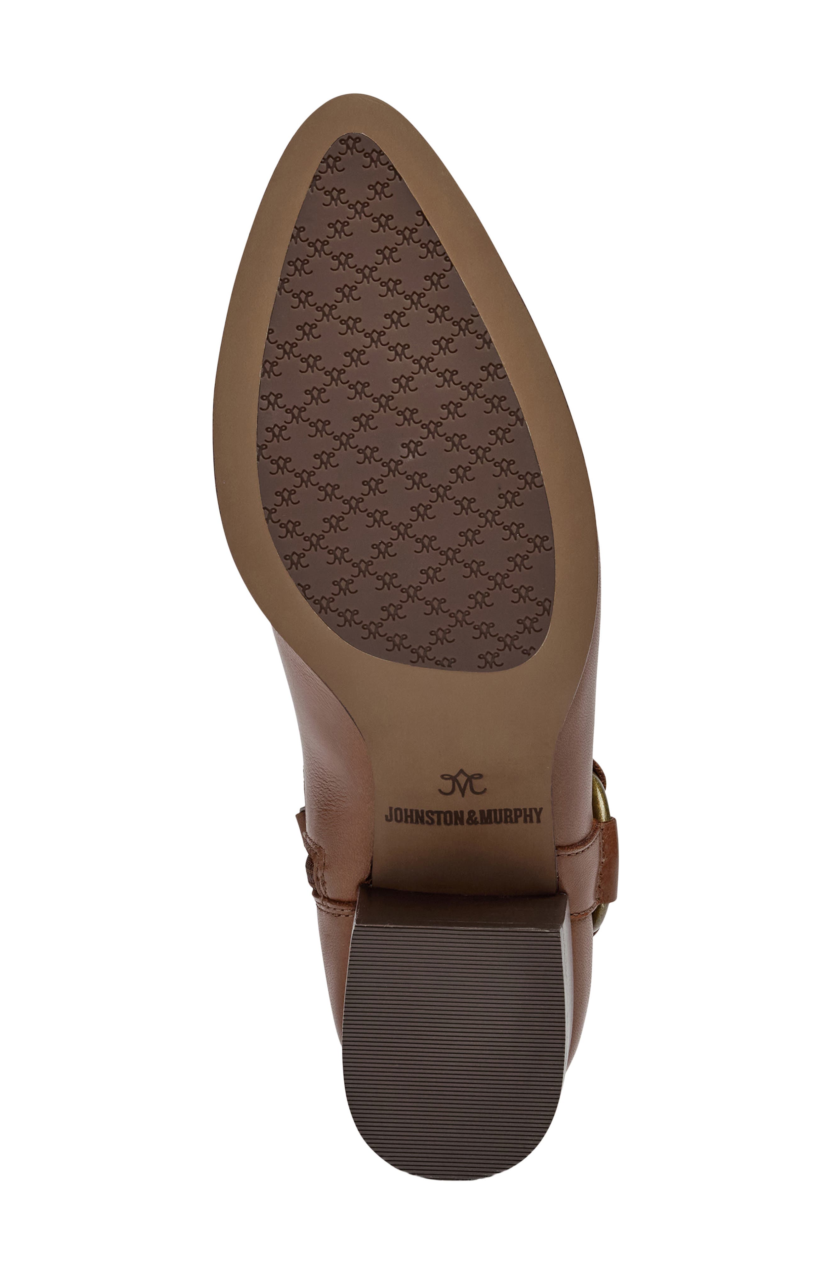 Johnston & Murphy Trista Harness Bootie, Alternate, color, Cognac Calfskin