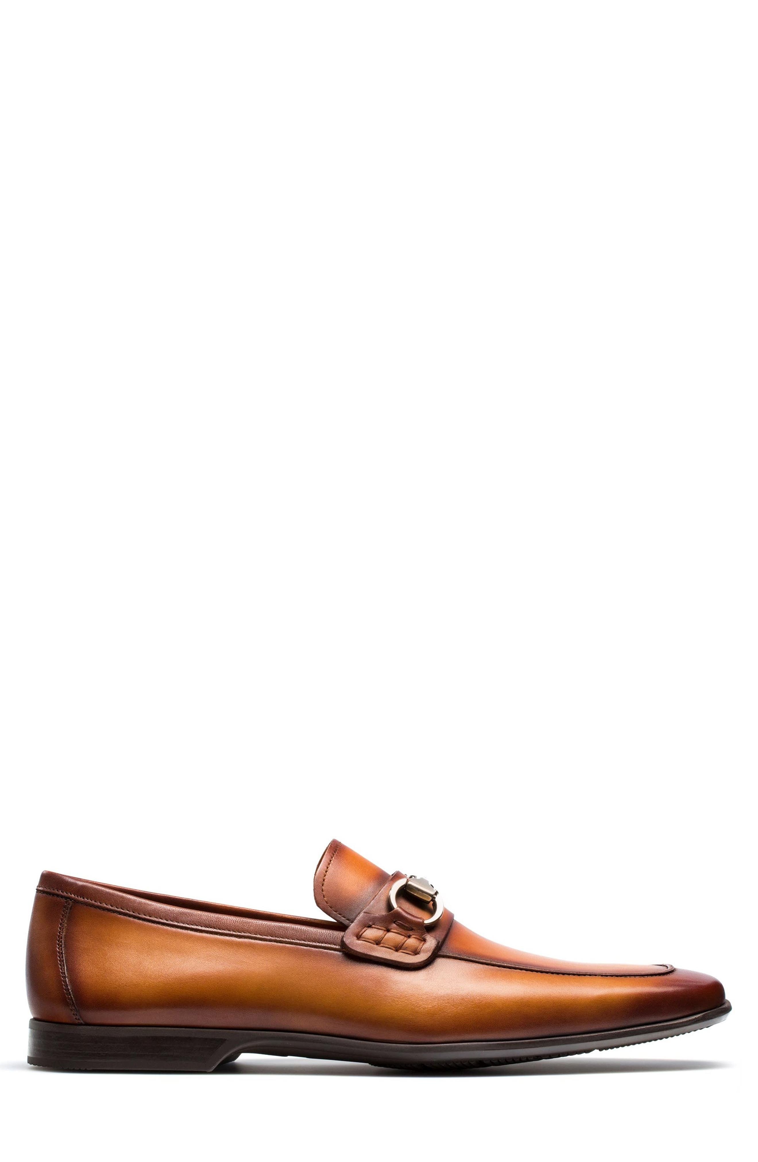 Rafa II Apron Toe Bit Loafer, Alternate, color, COGNAC LEATHER