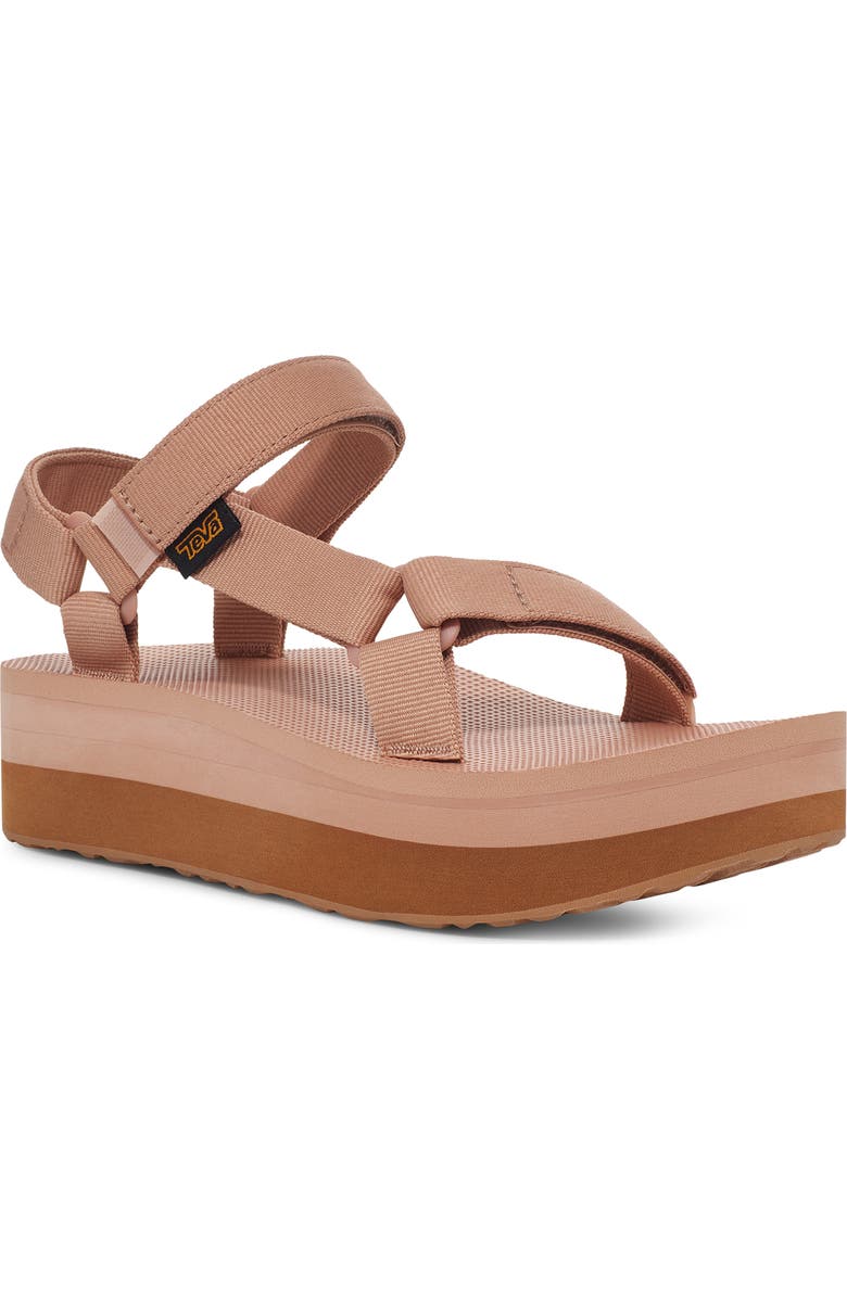 Teva Universal Platform Sandal, Main, color, Maple Sugar/ Lion