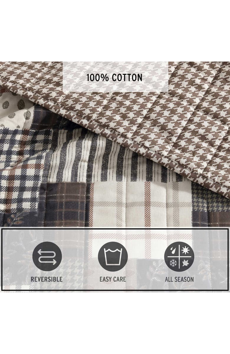 Eddie Bauer Antique Reversible Quilt & Sham Set, Alternate, color, Brown Multi