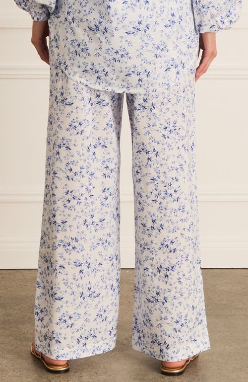 Aqua Blu High Waist Resort Pants In White