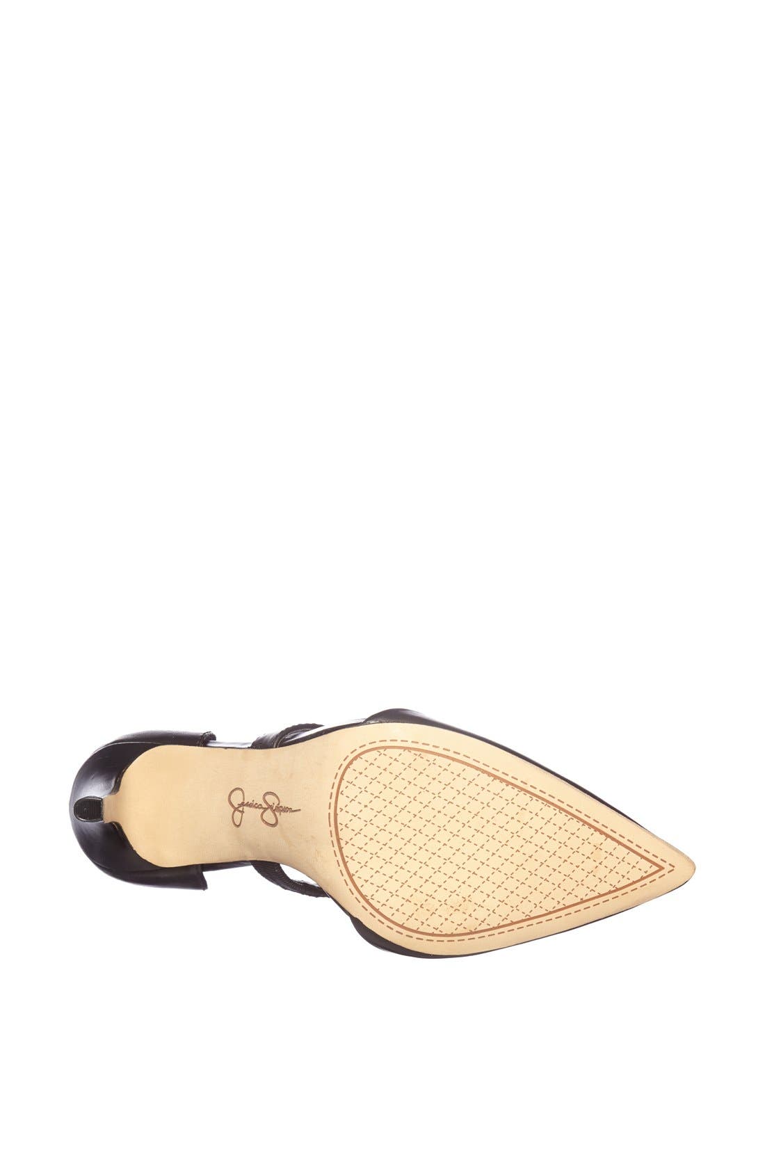 'Campsonne' Pump, Alternate, color, BLACK/ BLACK