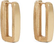 Reiss Grace Graphic Hoop Earrings