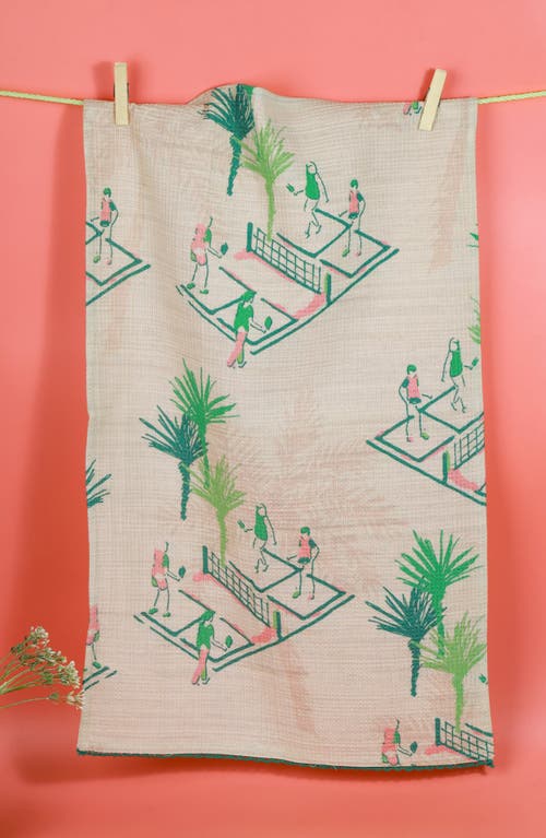 Tiramisu 3-piece Kitchen Towel Set In Green