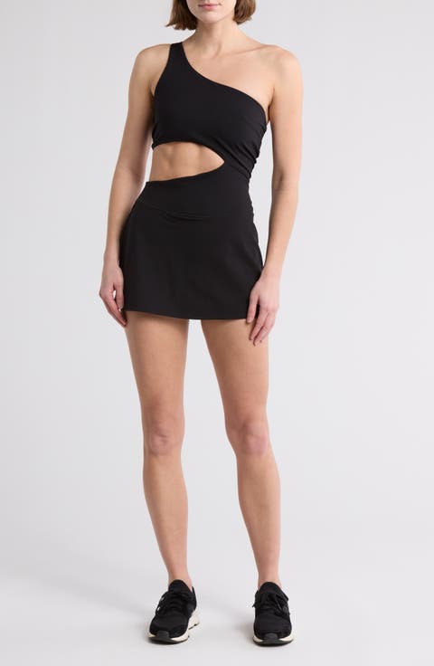 Transcend Limits One-Shoulder Skortsie Dress