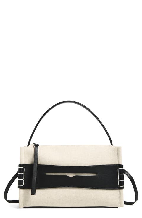 Loafer Canvas Top Handle Bag