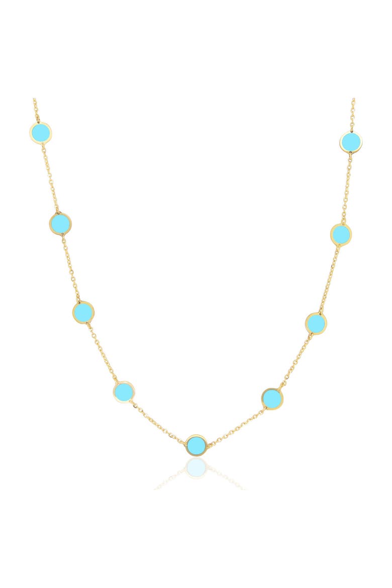 Turquoise Bubble Chain Necklace, Main, color, Turquoise