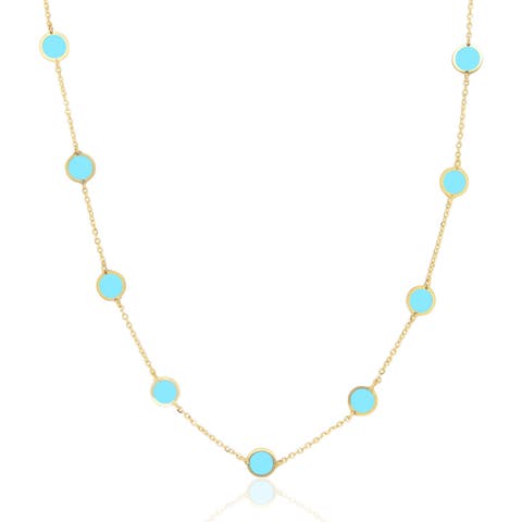Turquoise Bubble Chain Necklace