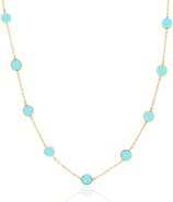 The Lovery Fine Jewelry Turquoise Bubble Chain Necklace