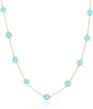 The Lovery Fine Jewelry Turquoise Bubble Chain Necklace