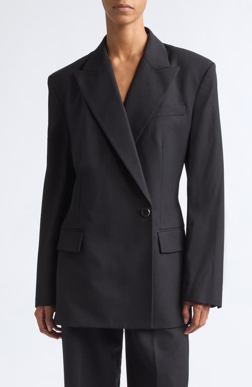 Helmut Lang Belted Blazer in Black at Nordstrom, Size 10