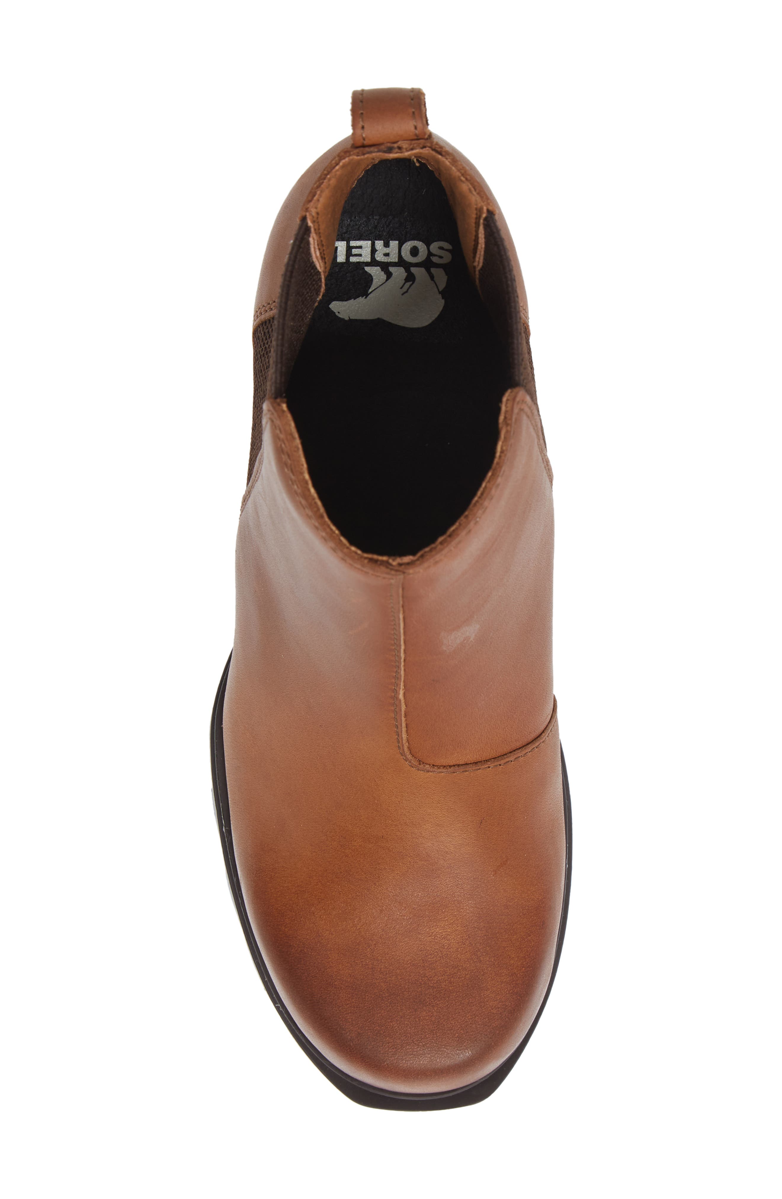 Joan of Arctic III Waterproof Wedge Chelsea Boot, Alternate, color, HAZELNUT/ BLACKENED BROWN