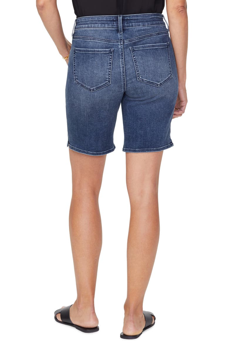 Ella Side Slit Denim Shorts, Alternate, color, LAZARO
