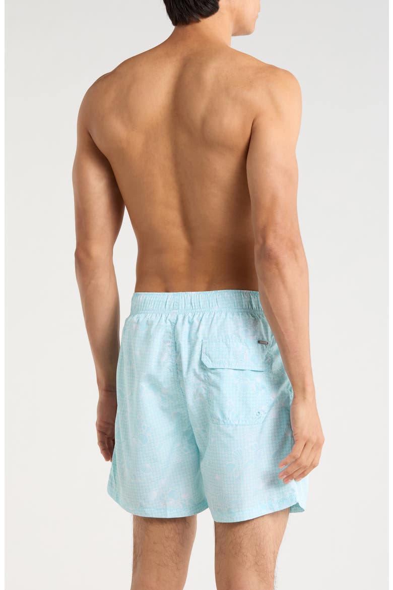 Ponji Printed Volley Swim Shorts, Alternate, color, MINT