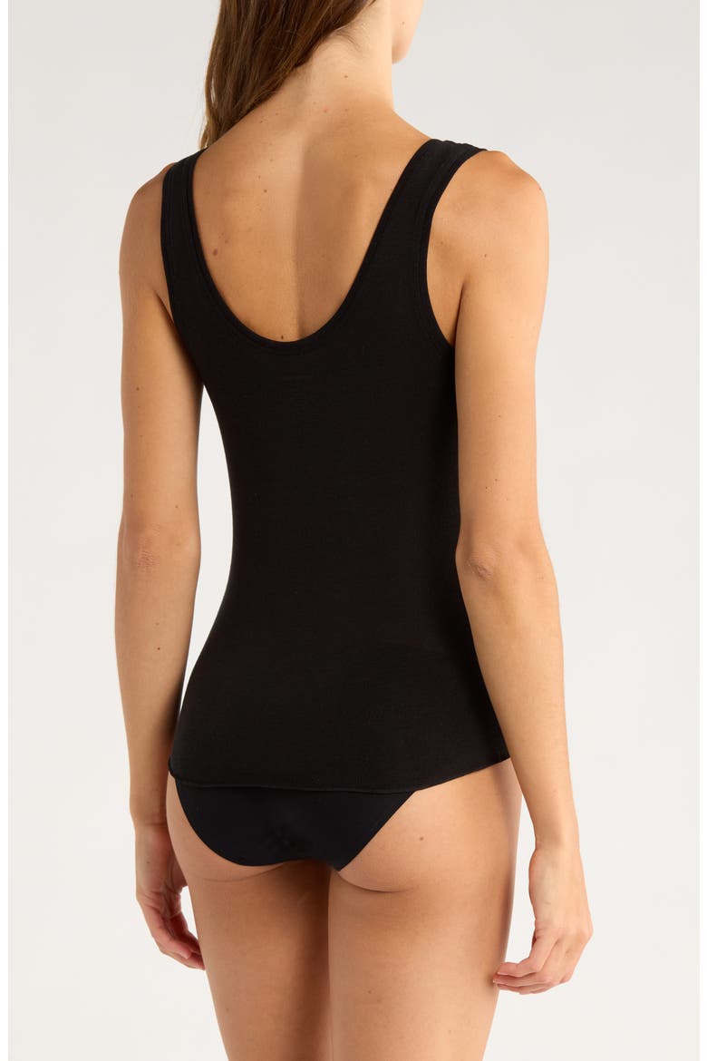 Luxe Delicate Layering Tank Top, Alternate, color, BLACK
