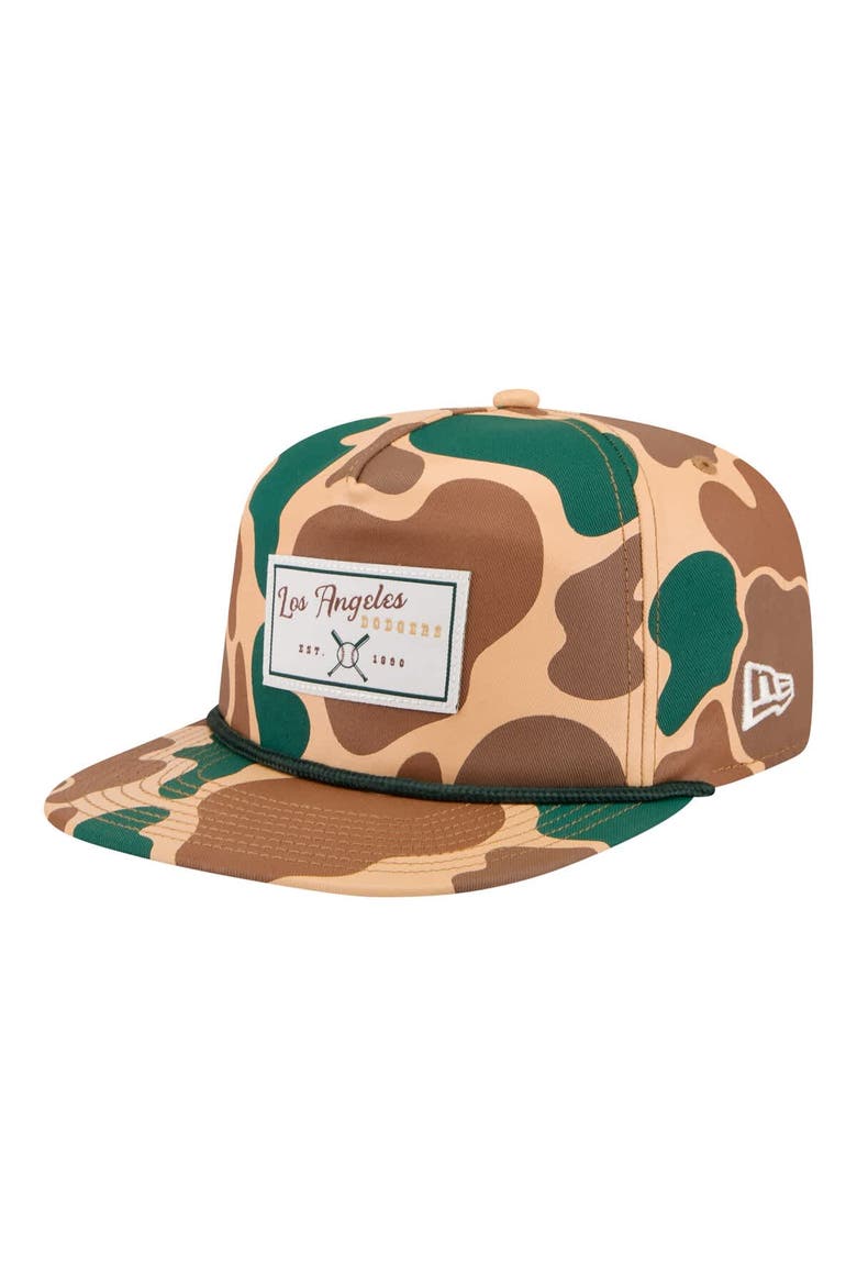 Men's New Era  Camo Los Angeles Dodgers Duck 19TWENTY Adjustable Hat, Main, color, Camo