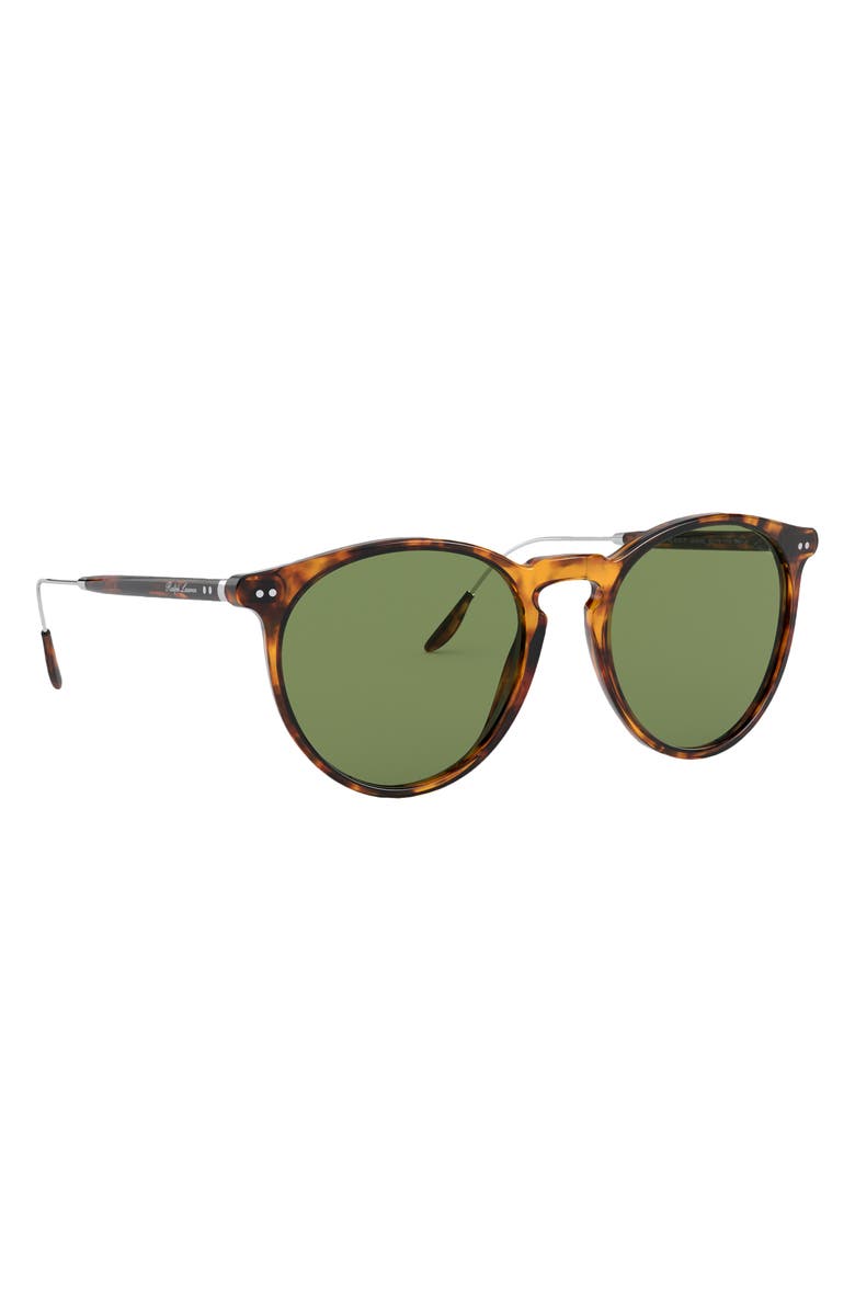 Ralph Lauren 53mm Phantos Sunglasses, Alternate, color, Shiny Antique Havana / Green