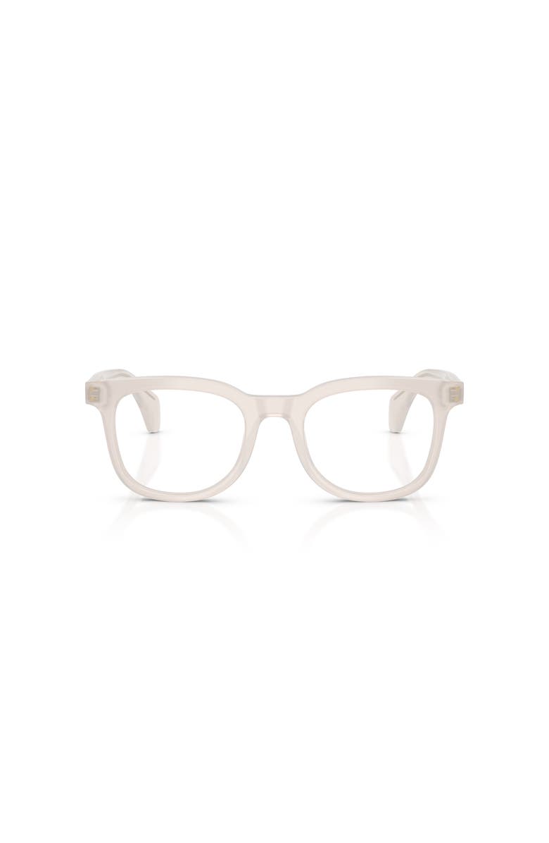 Moncler 48mm Phantos optical glasses, Alternate, color, White