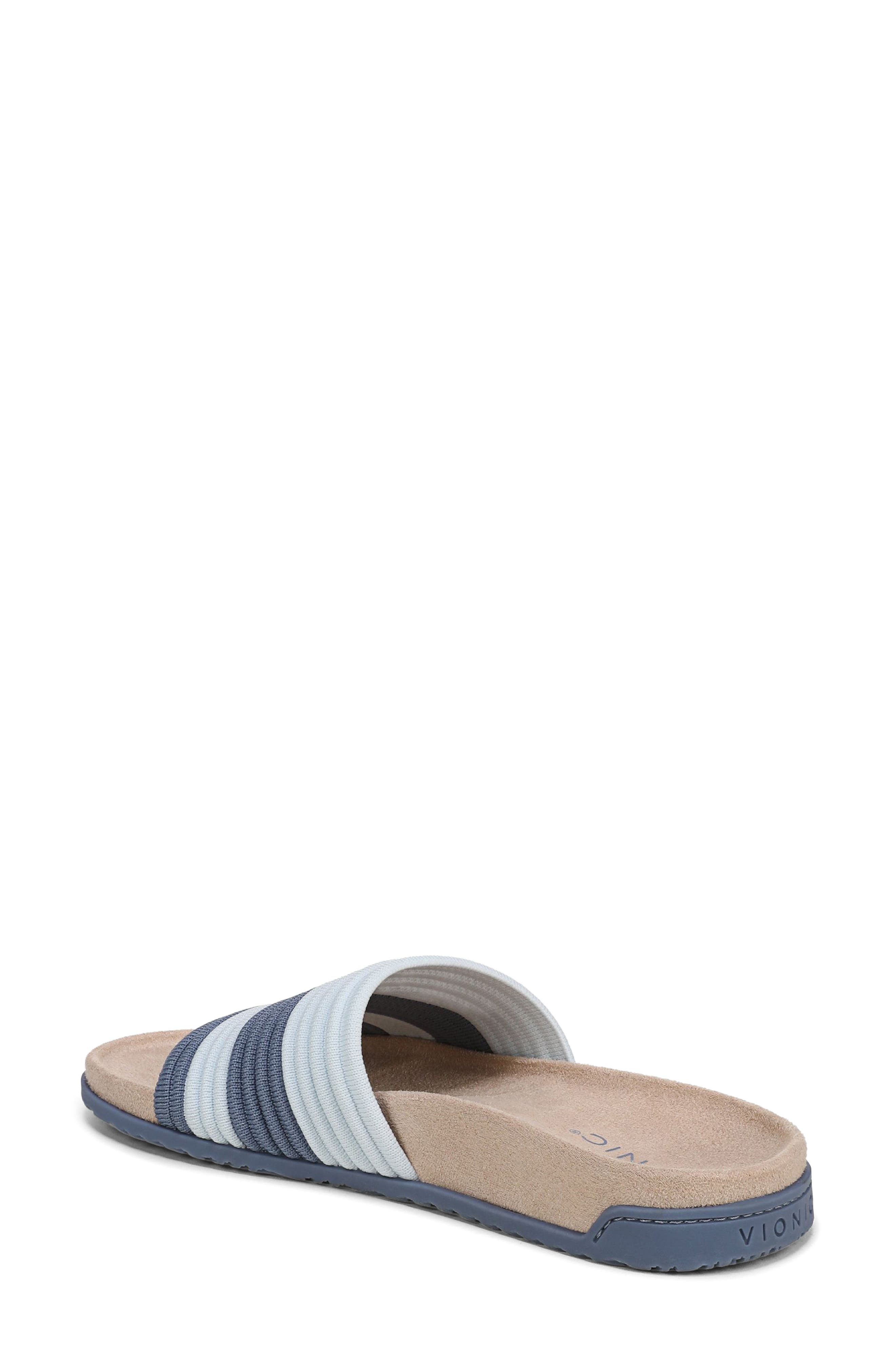 Evie Slide Sandal, Alternate, color, PACIFIC BLUE/ ICE BLUE