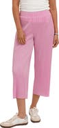 CYRUS Plisse Wide Leg Crop Pants