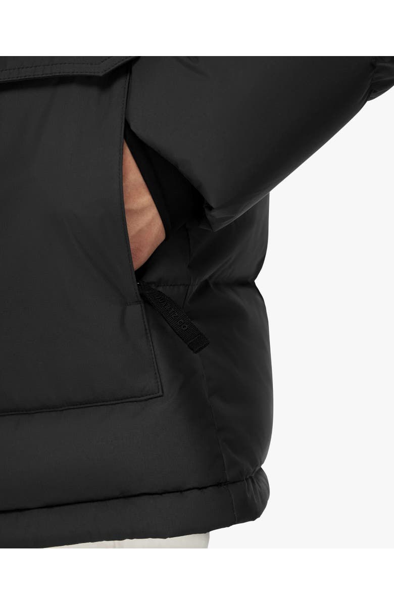 Quartz Co. ALEXANDER | Hooded Recycled Down Winter Jacket, Alternate, color, Black