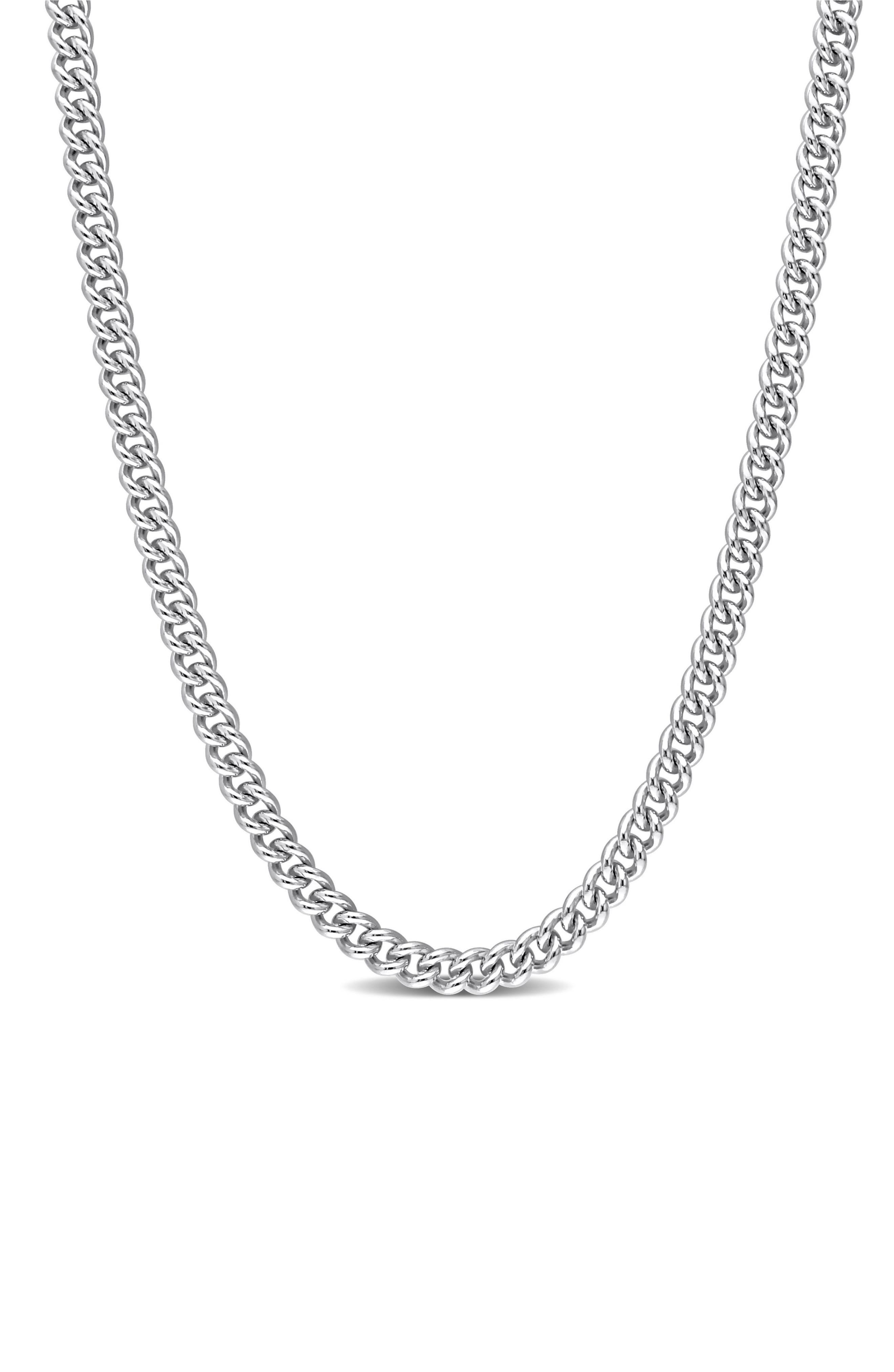 DELMAR Men's Curb Link Chain Necklace