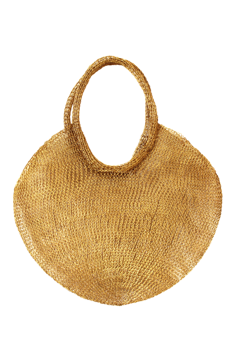 The Sol Mesh Wire Tote Bag in Pink