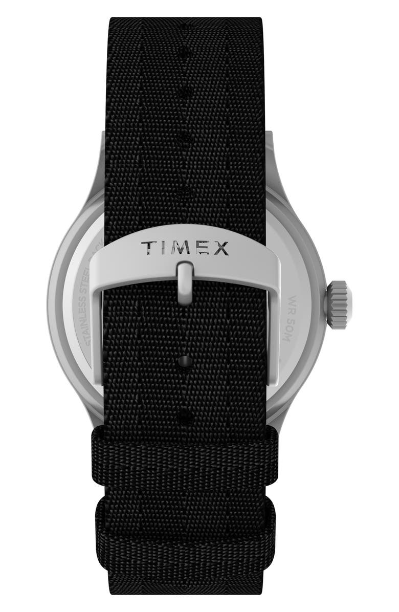 Timex<sup>®</sup> Expedition North Sierra Recycled Textile Strap Watch, 40mm, Alternate, color, Black