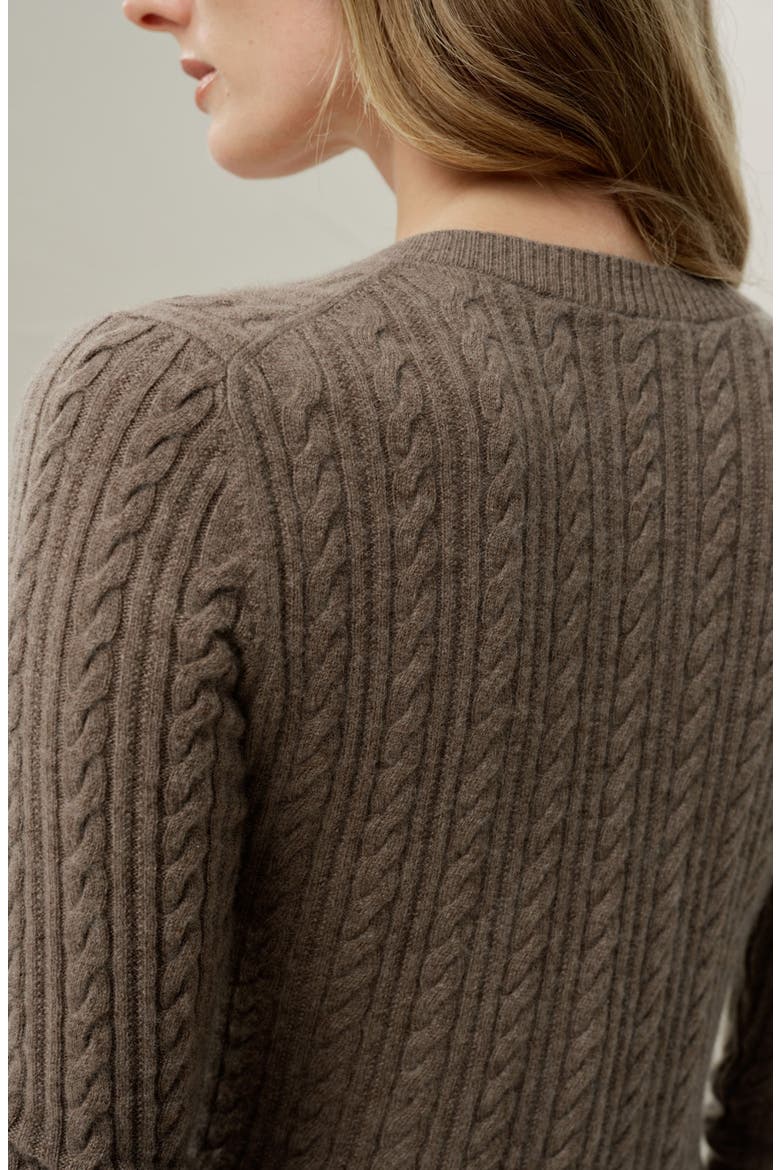 The Hawthorn Cardigan, Alternate, color, Truffle