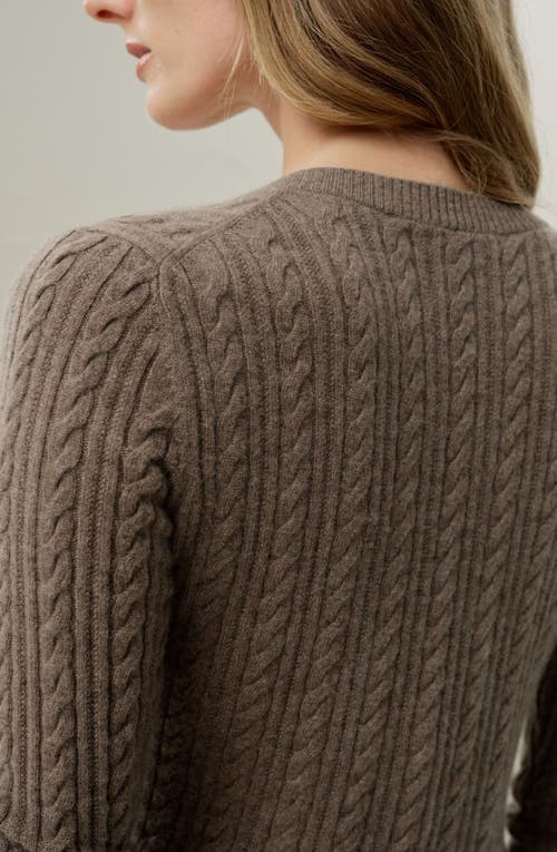 Lilysilk X Lydia Millen The Hawthorn Cardigan In Brown