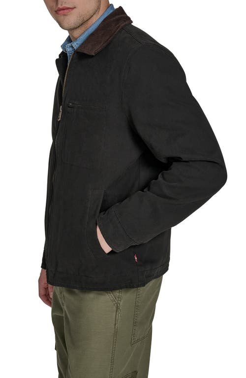 Levi's® Canvas Utility Jacket With Quilted Lining In Brown