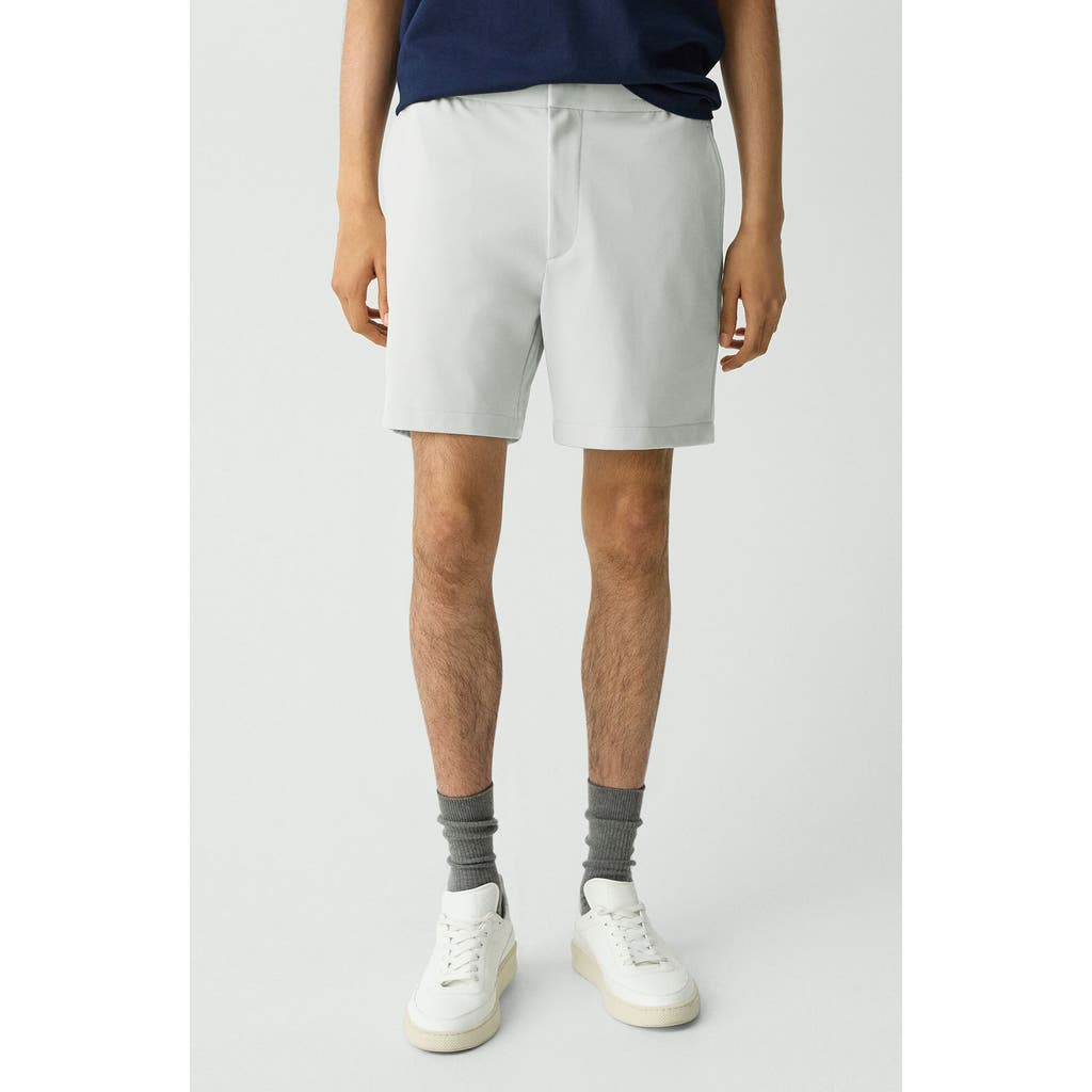 Theory Curtis Slim Fit Internal Drawstring Shorts In White