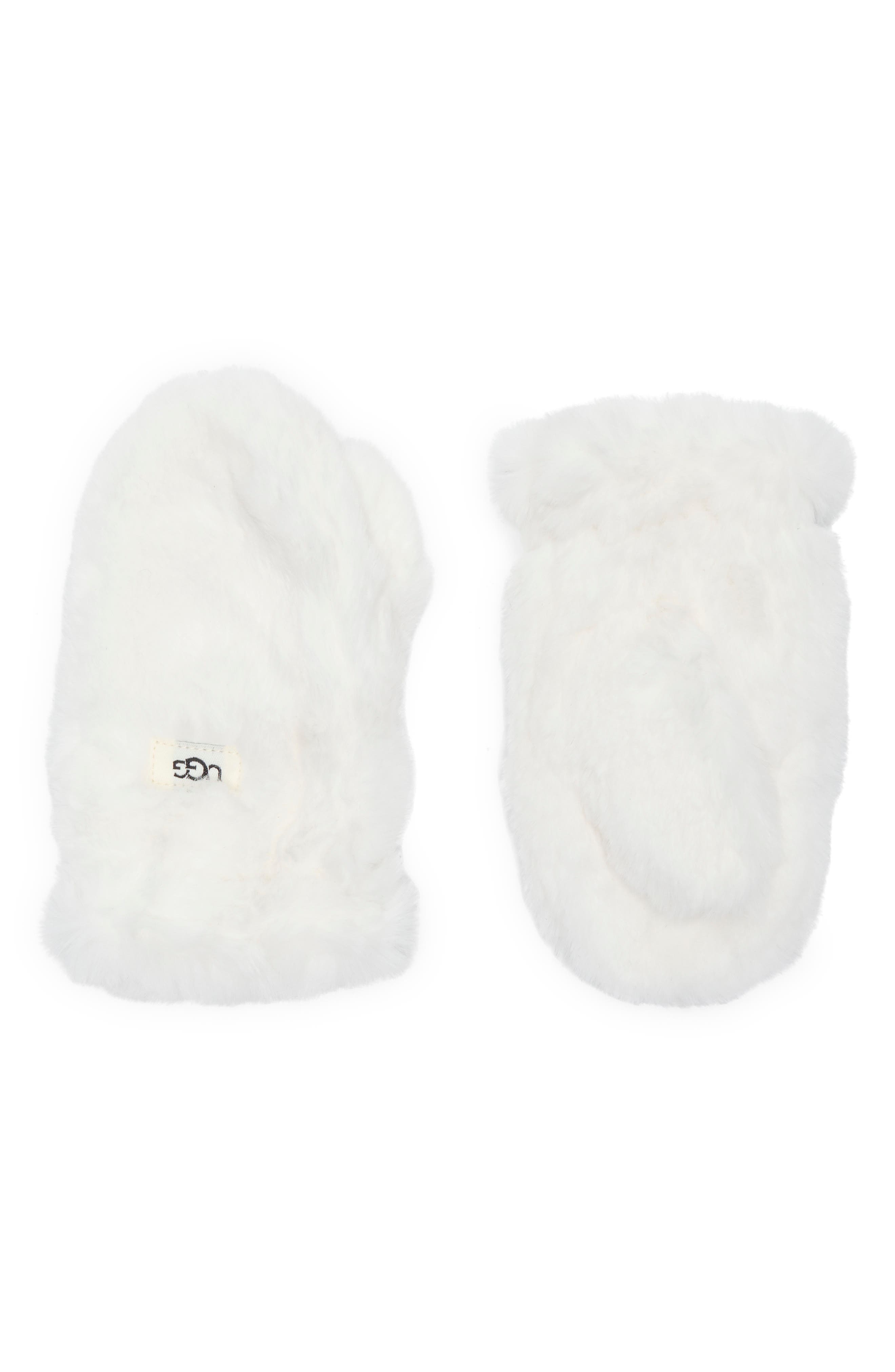 UGG® Kids' Faux Fur Mittens