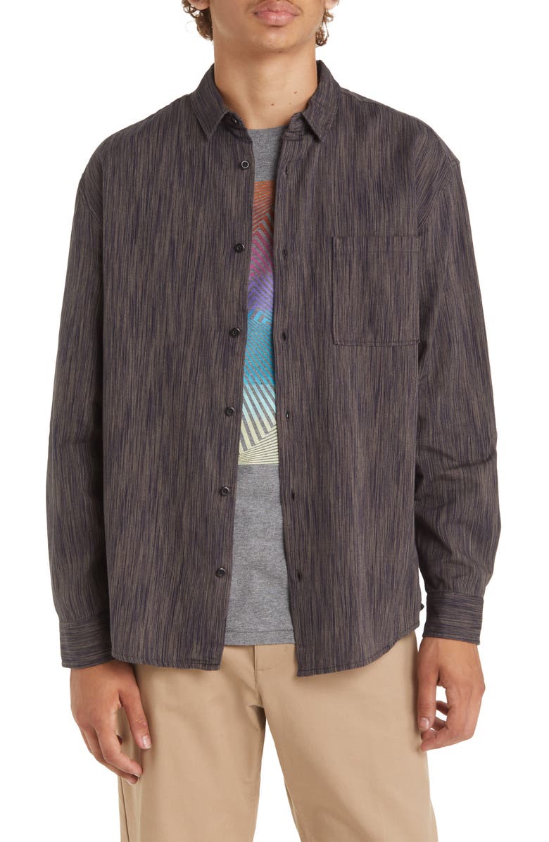 BP. Textured Button-Up Shirt, Main, color,