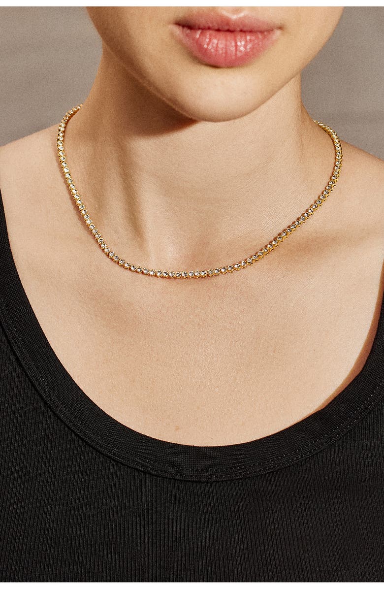 BaubleBar Amanda Tennis Necklace, Alternate, color, 