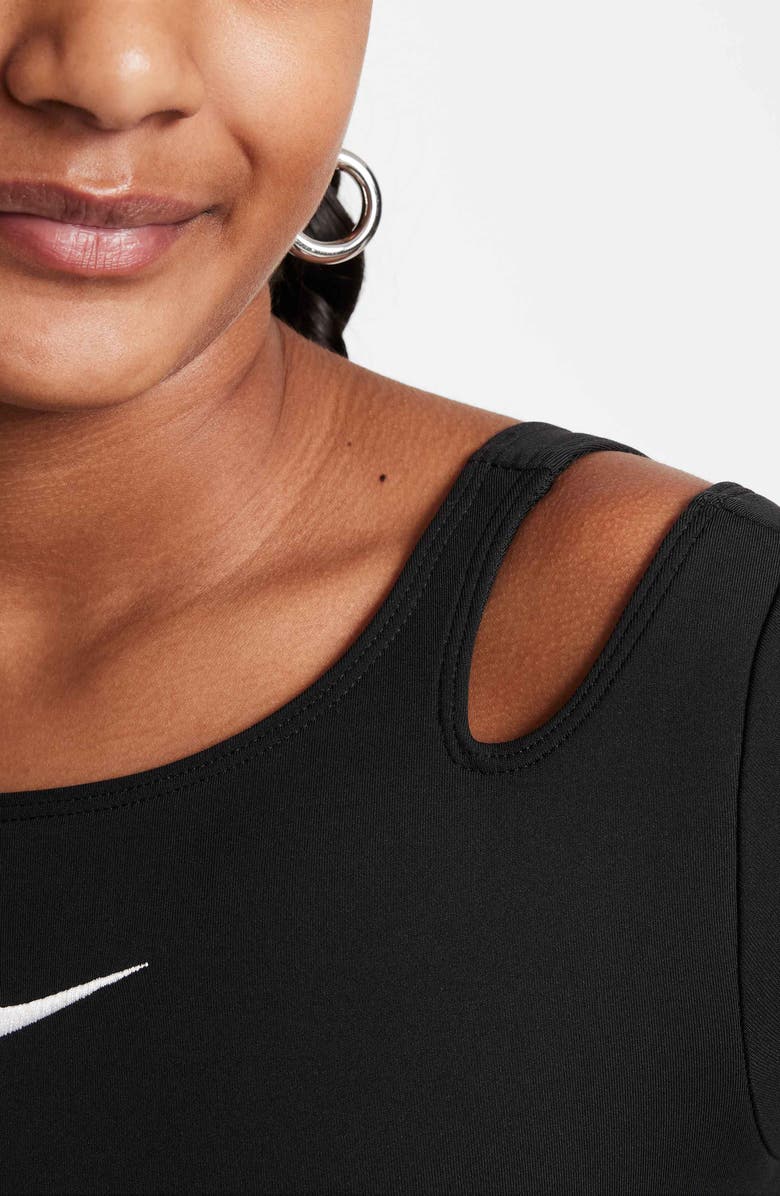 Nike Kids' Dri-FIT Unitard, Alternate, color, 010 Black/White