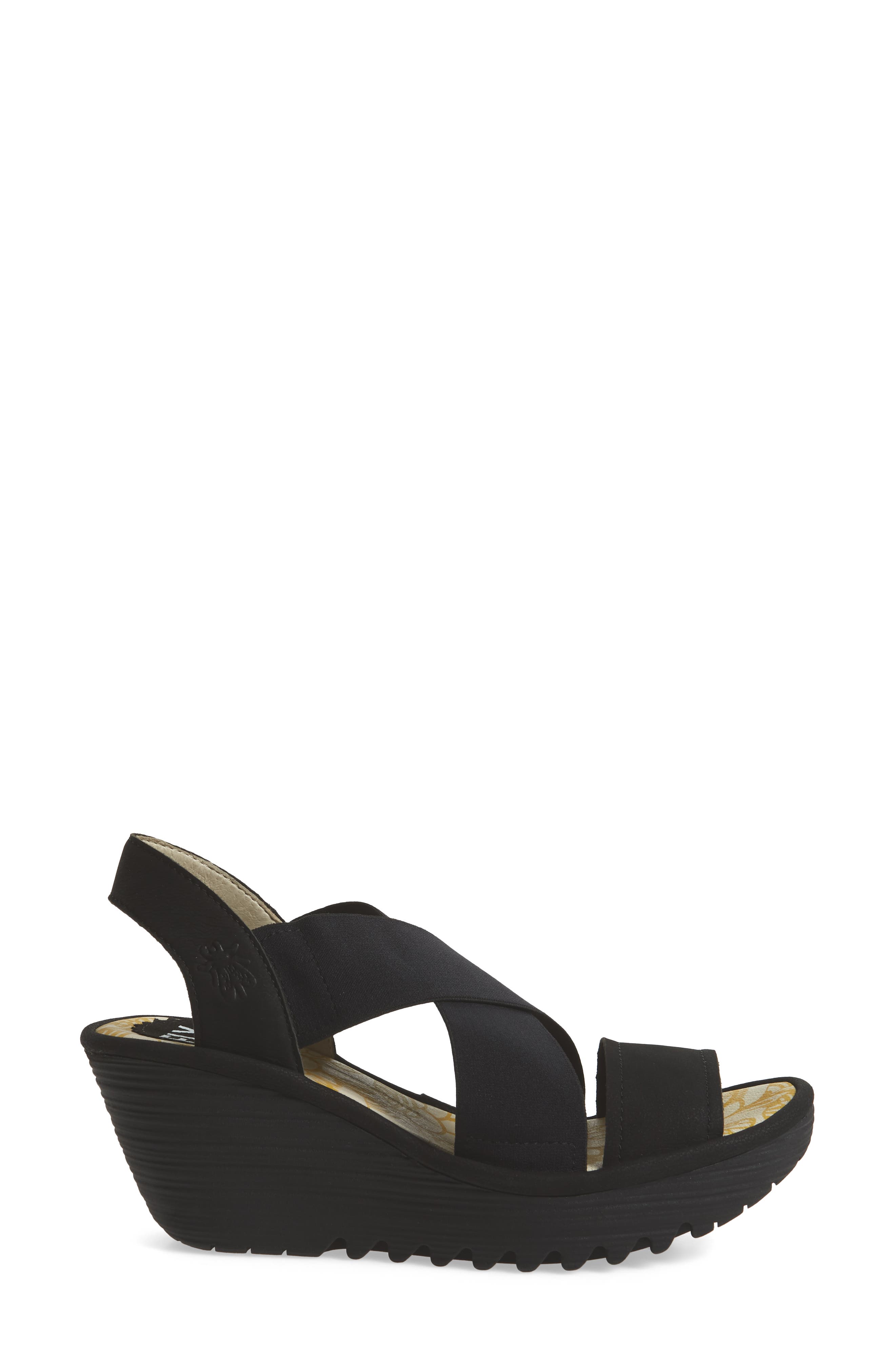 Fly London Yaji Cross Wedge Sandal, Alternate, color, 