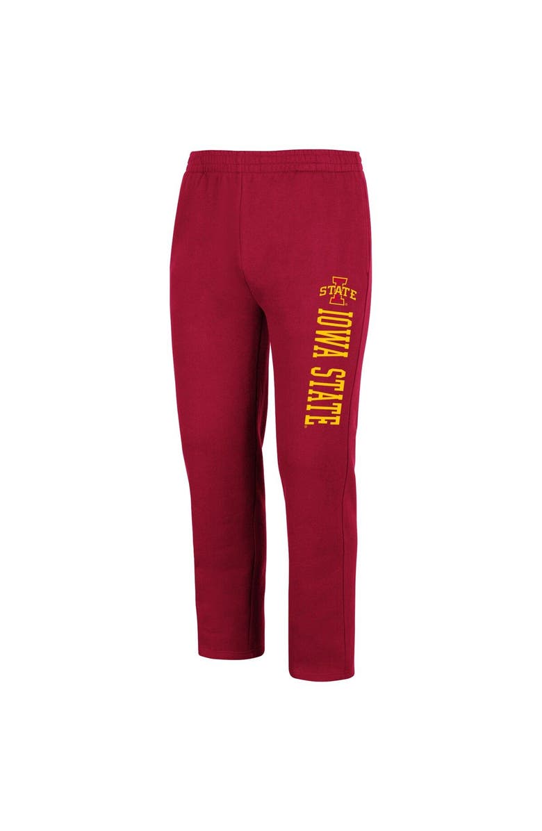 COLOSSEUM Men's Colosseum Cardinal Iowa State Cyclones Fleece Pants, Alternate, color, Cardinal