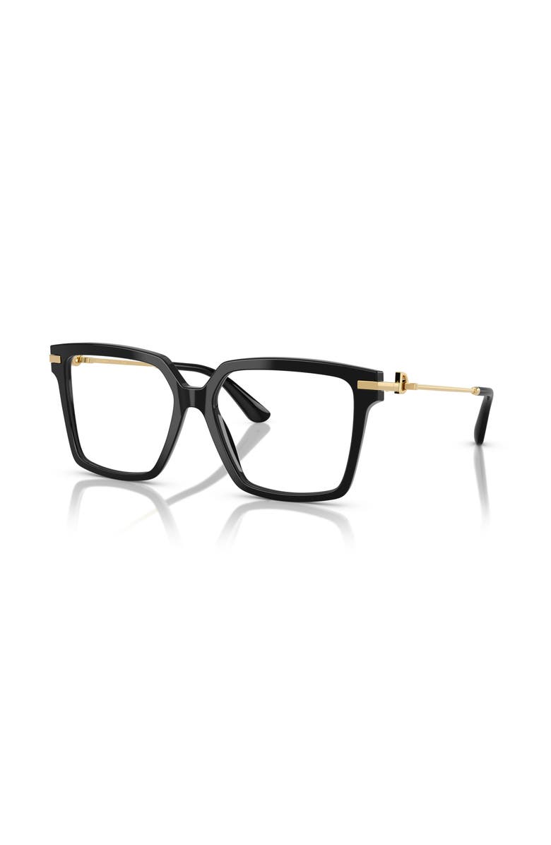 Dolce&Gabbana 54mm Square optical glasses, Main, color, Black