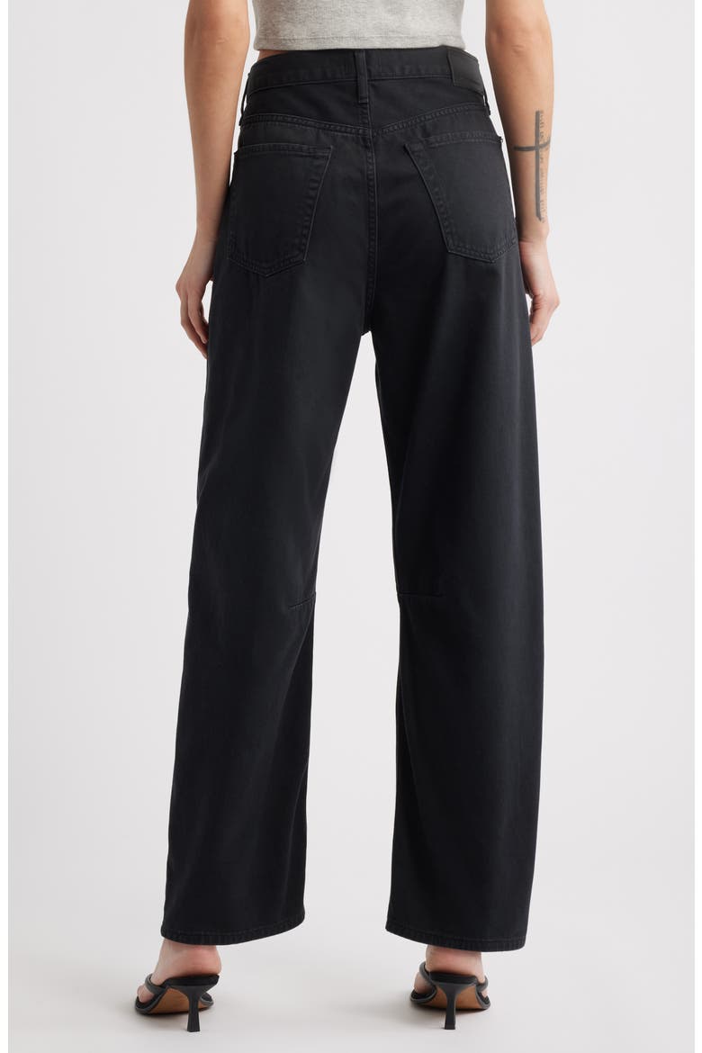 Miro High Waist Barrel Jeans, Alternate, color, WASHED BLACK