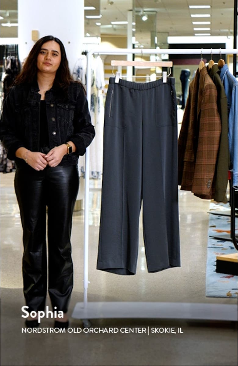 Wide Leg Pull-On Pants, sales video thumbnail
