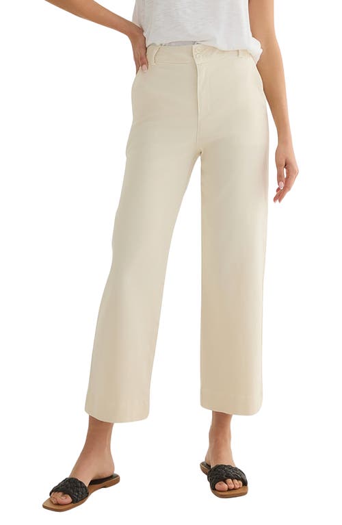 Bella Dahl Saige Wide Leg Crop Pants In Capri Khaki