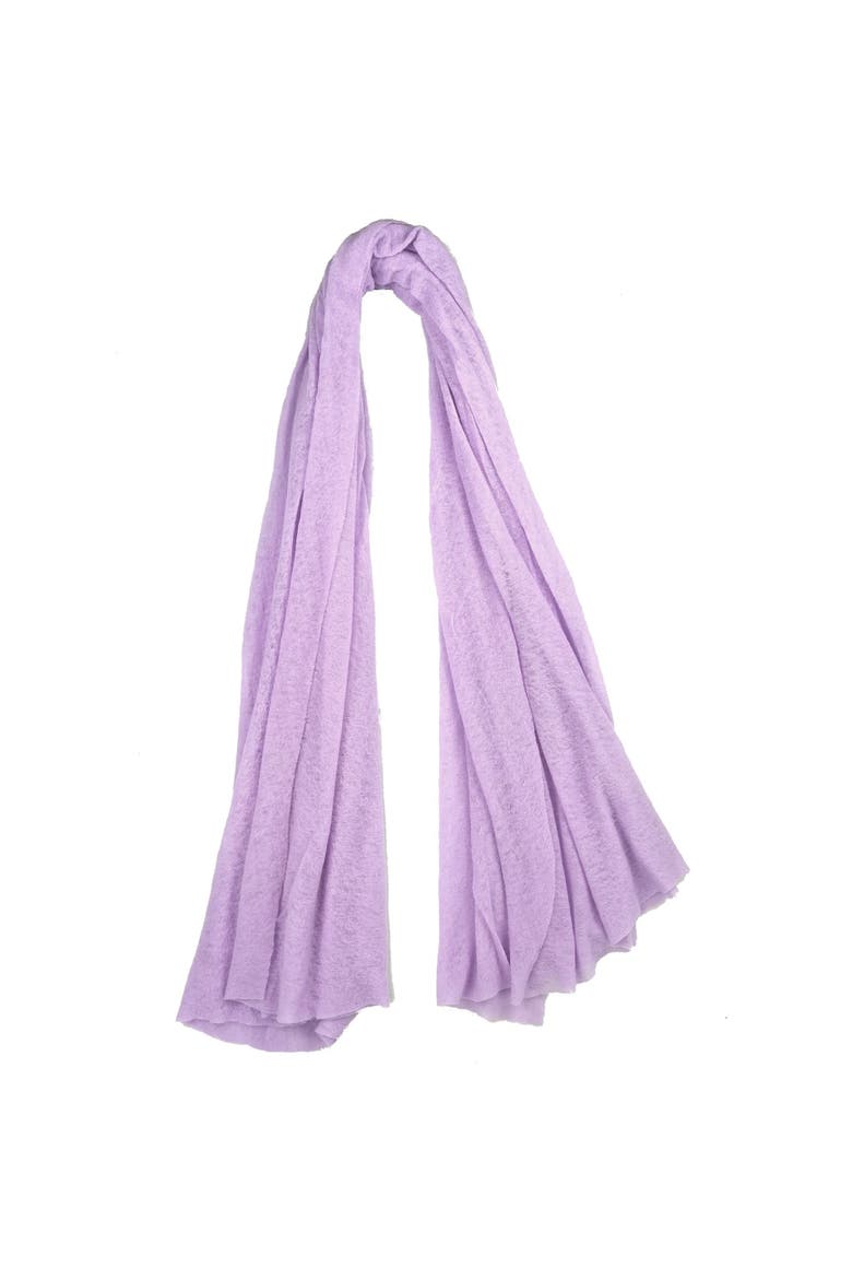 Small Cashmere Plain Scarf, Main, color, Purple