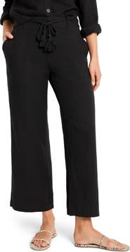 NIC+ZOE Rumba Rope Belt Linen Blend Pants