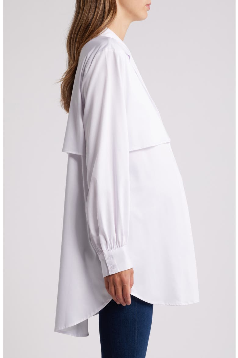 Adele Trench Shirt, Alternate, color, WHITE