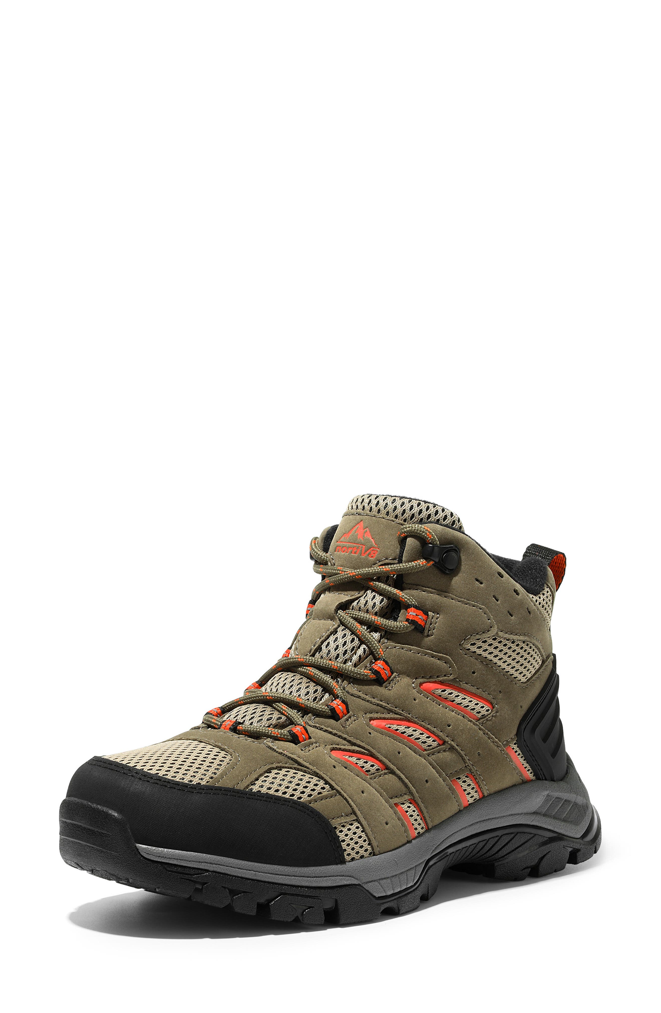Waterproof Hiking Boot, Alternate, color, BROWN/ ORANGE