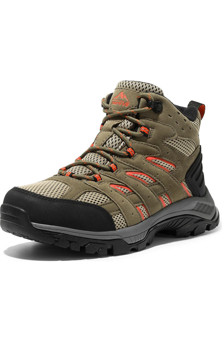 Nortiv8 Waterproof Hiking Boot, Alternate, color, Brown/ Orange