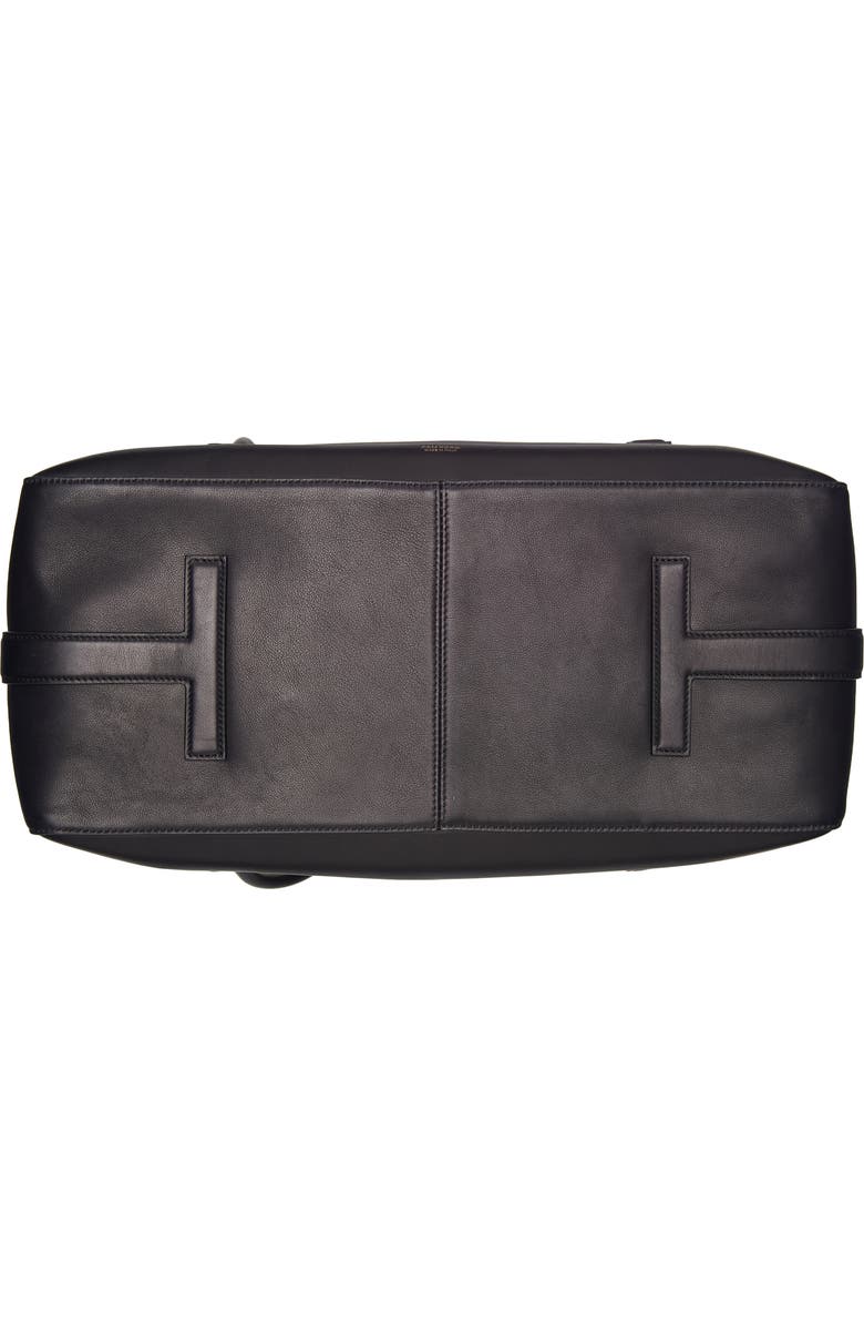 TOM FORD Large Leather Shoulder Bag, Alternate, color, Black