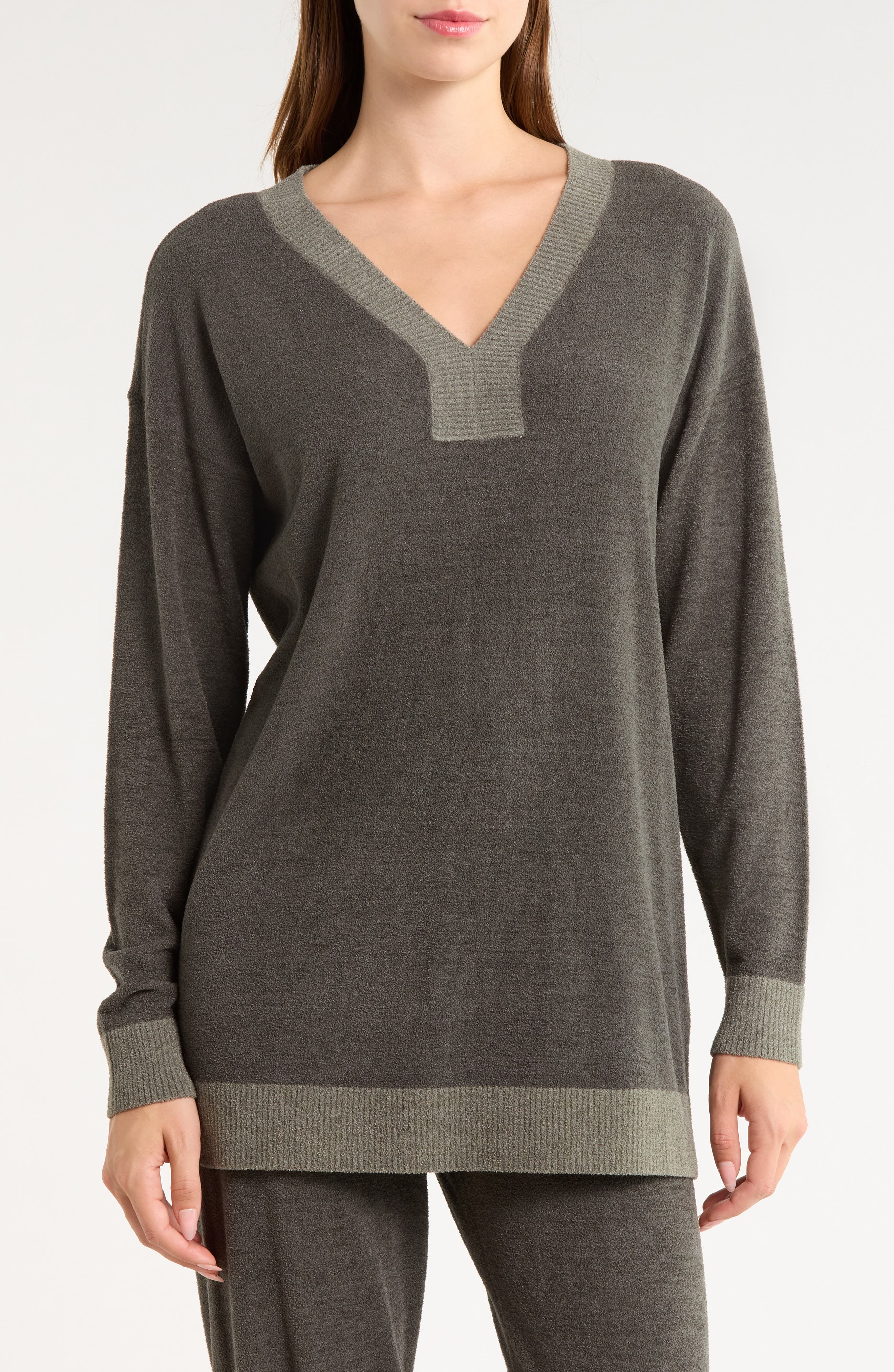 CozyChic Ultra Lite® Color Block V-Neck Tunic